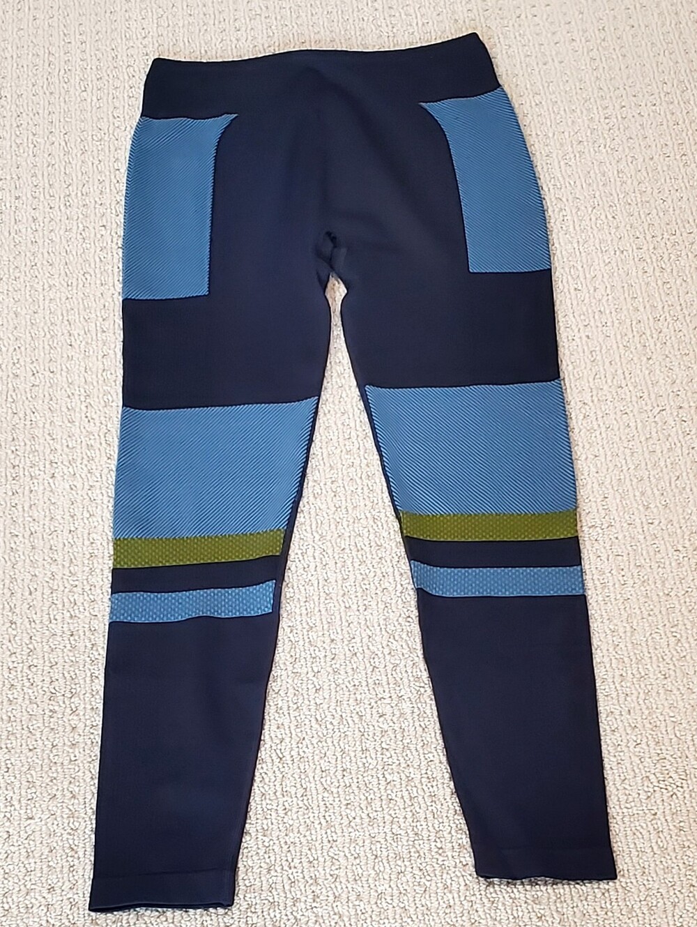 Cotopaxi Debajo Seamless Colorblock Baselayer Tights, Blue, Wm M/L, LIKE NEW - Picture 2 of 15